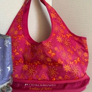 American Girl Pink and Orange Floral Shoulder Bag